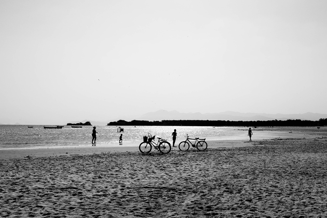 bike people silhouette free photo