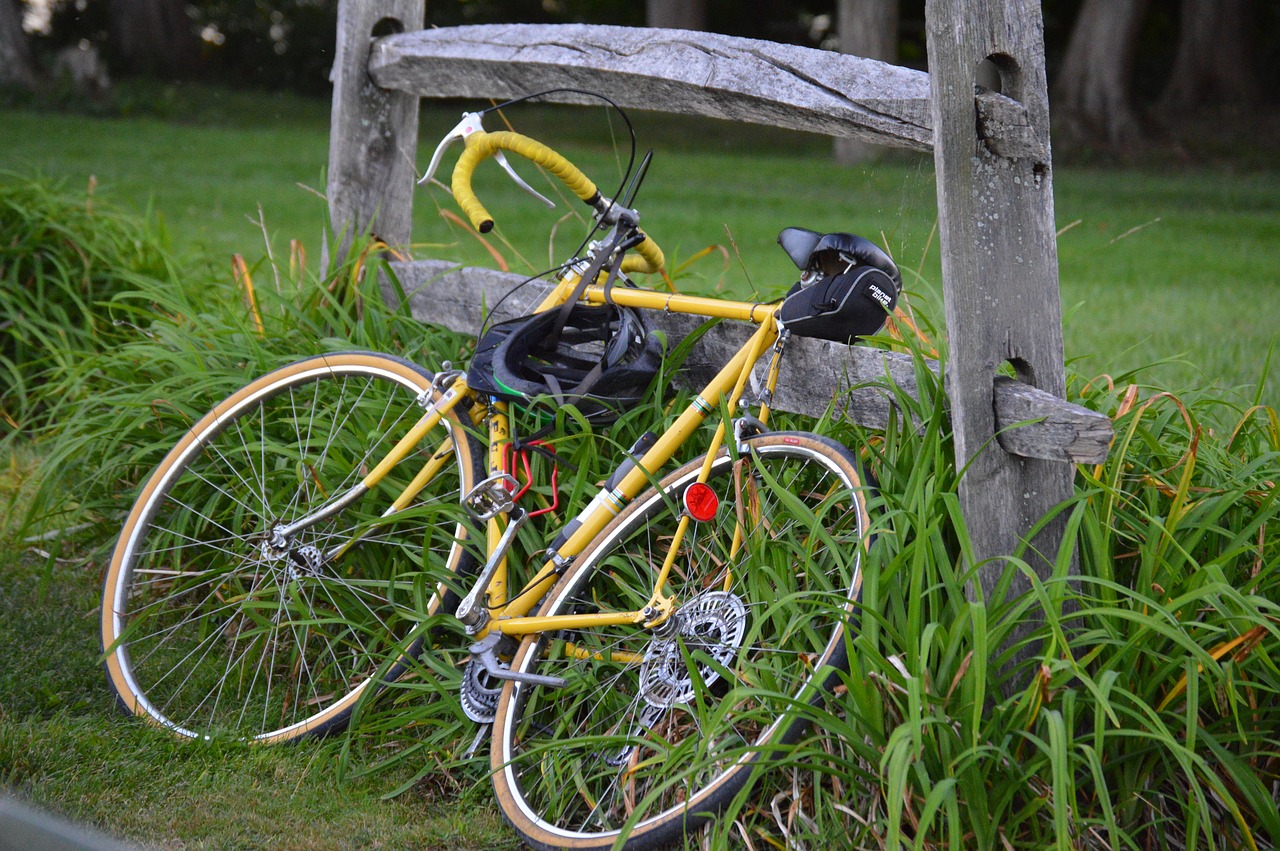 bike fence biking free photo