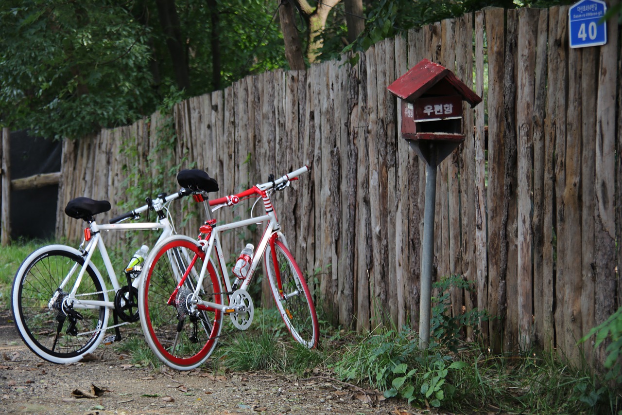 bike mail box wood free photo