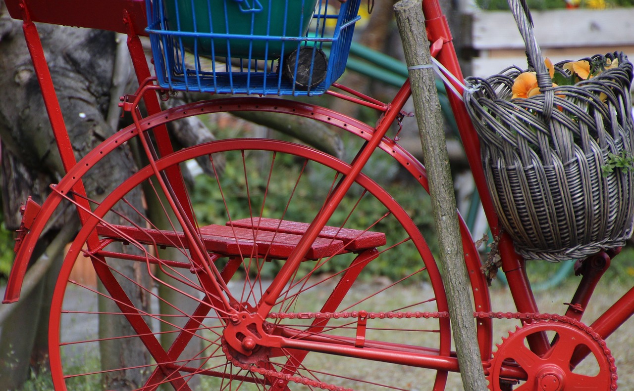 bike old red free photo