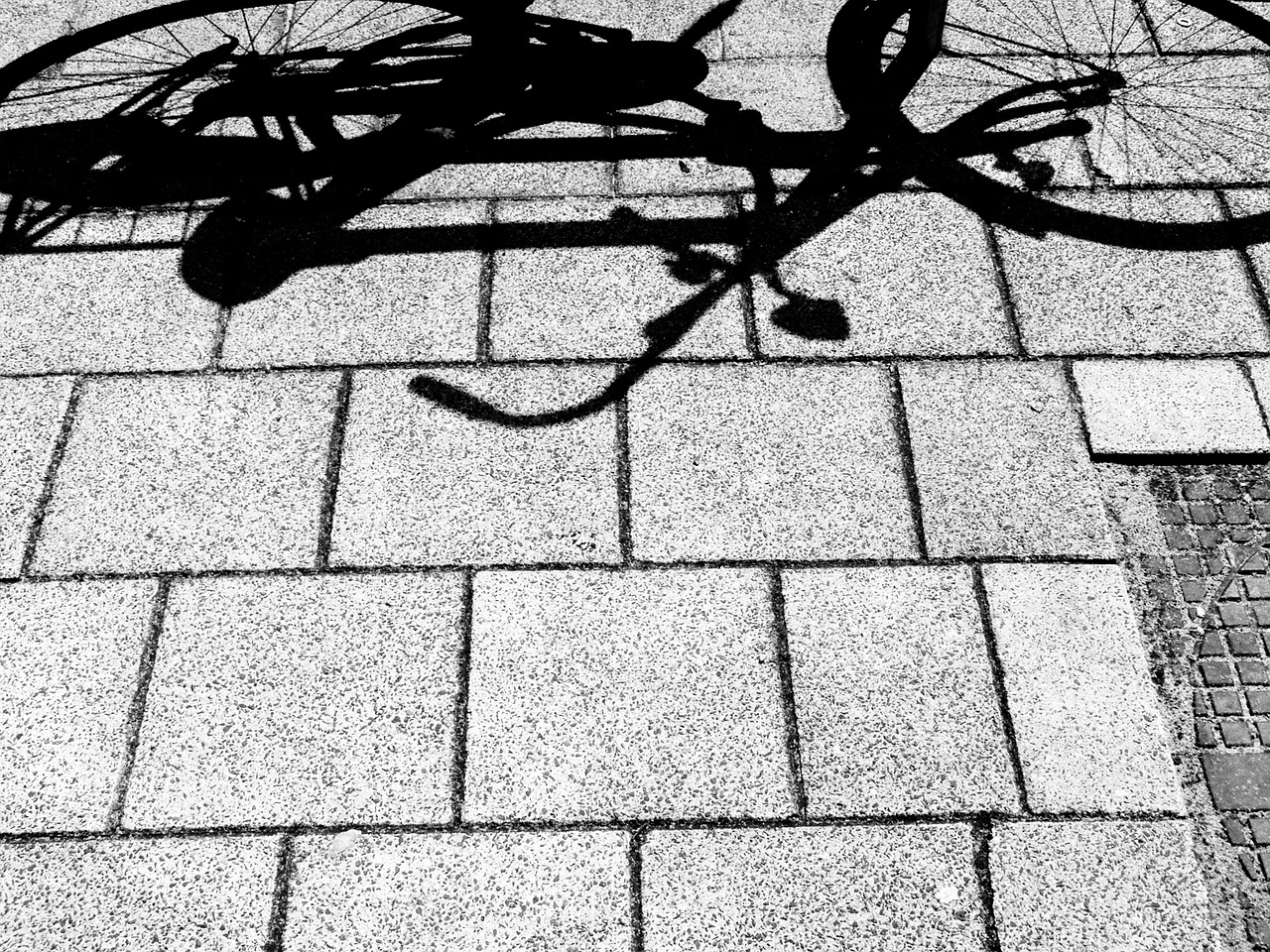 bike bicycle shadow free photo