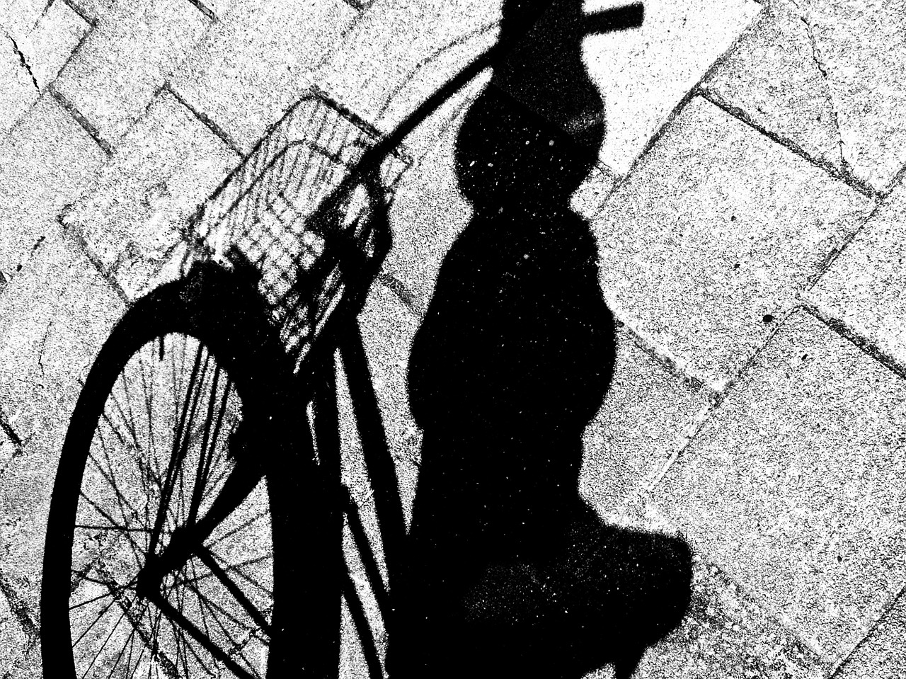 bike bicycle shadow free photo