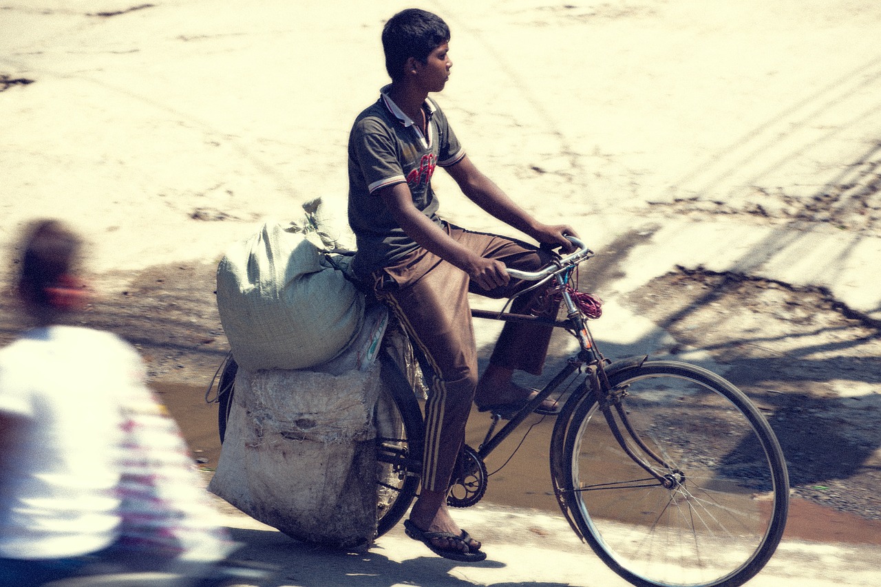 bike transport road free photo