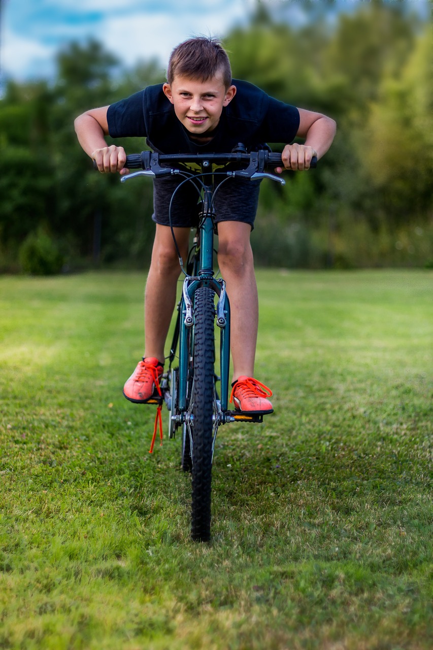 bike boy child free photo