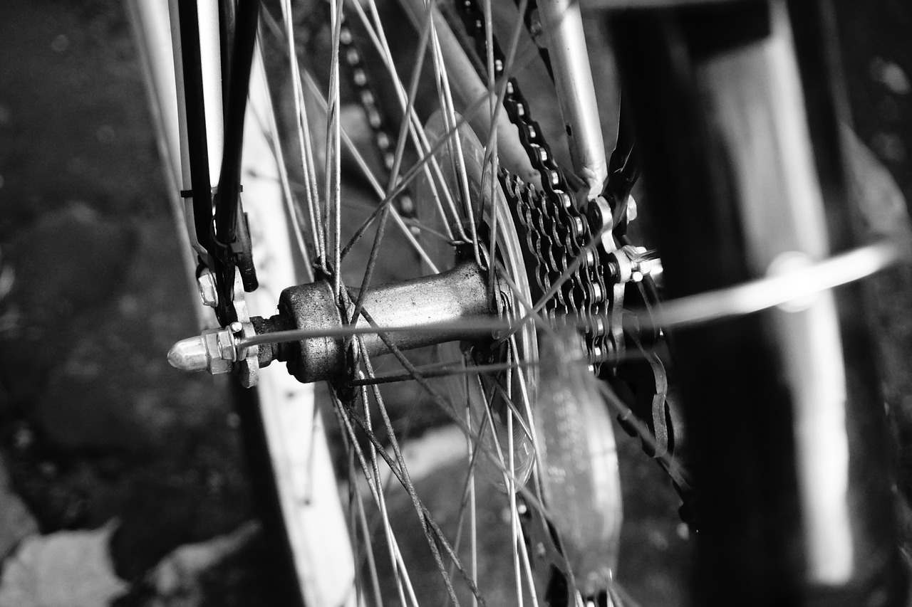 bike wheel chain free photo