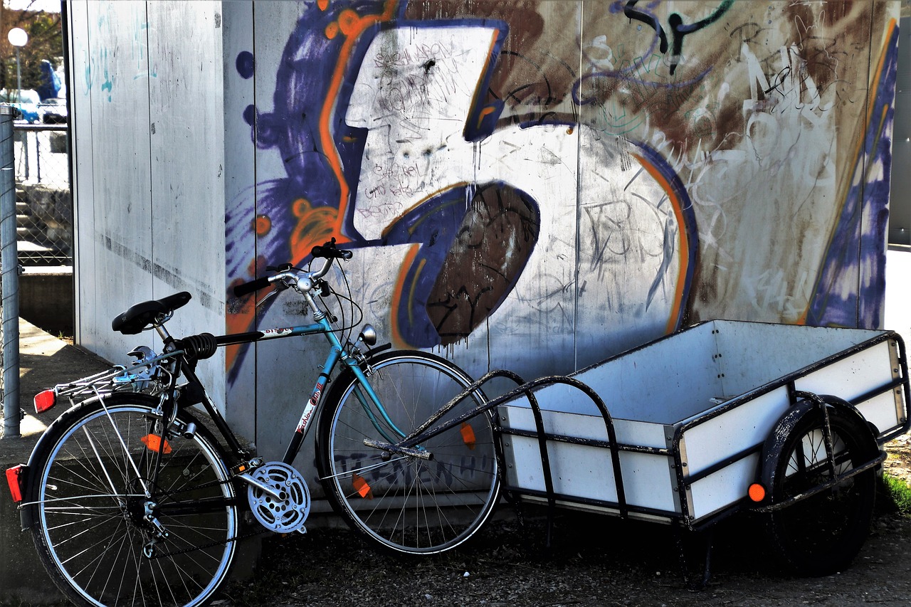 bike  transport  graffiti free photo