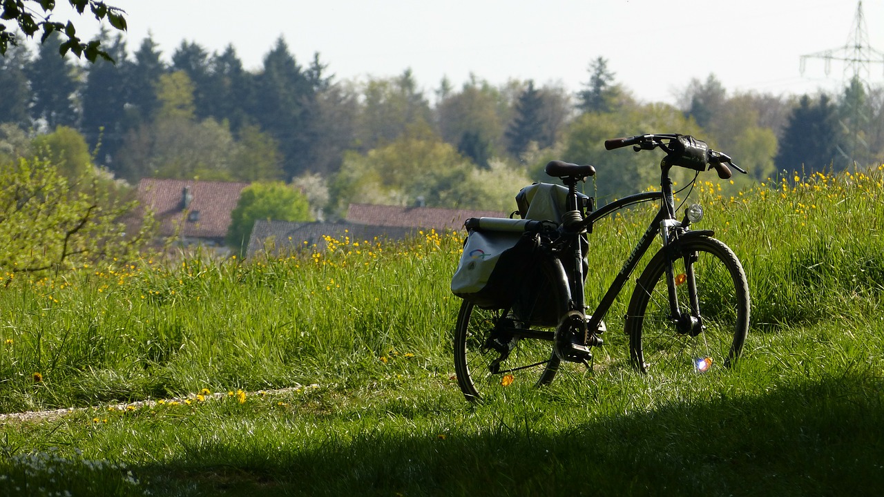 bike bike ride landscape free photo