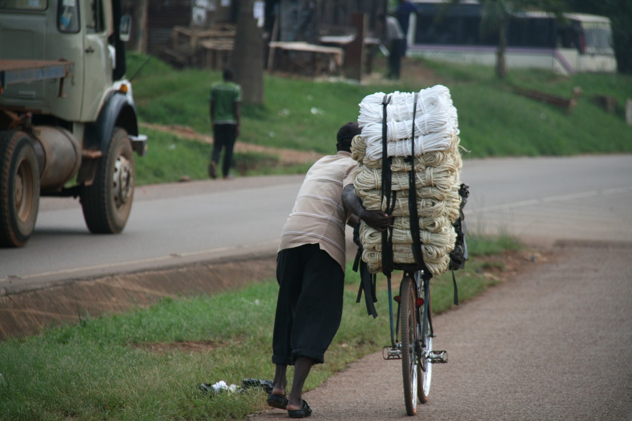 bike  cargo transport  africa free photo