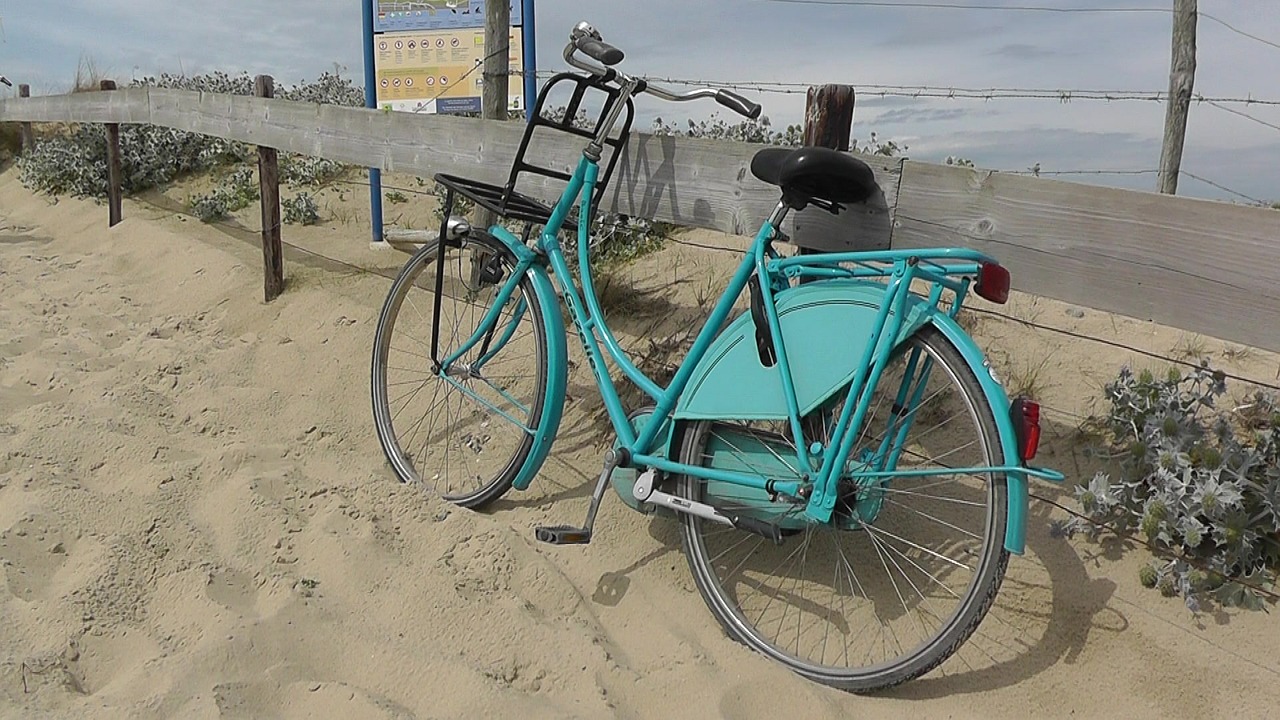 bike turquoise wheel free photo
