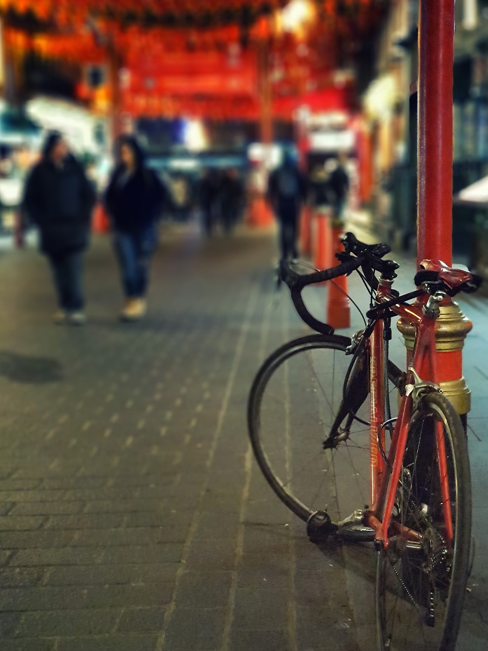 bike  city  night life free photo