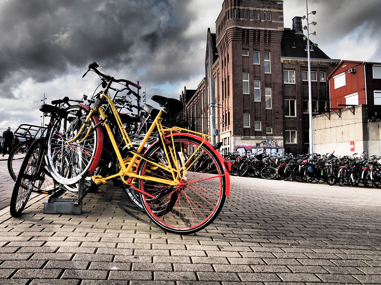bike amsterdam holland free photo