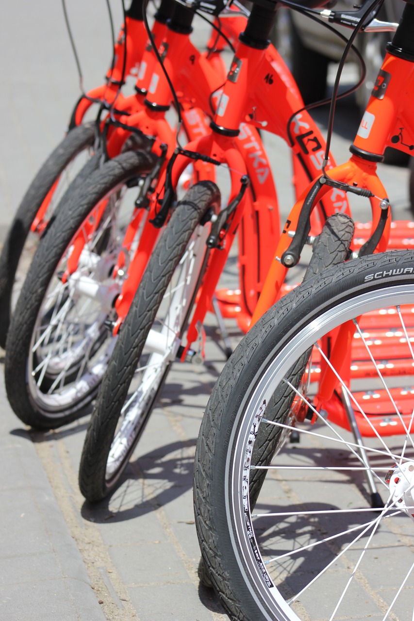 bike orange red free photo