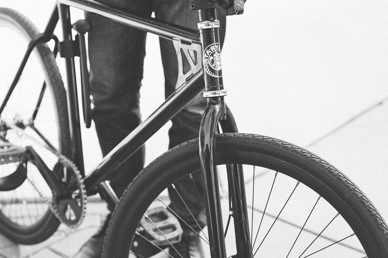 bike bicycle black and white free photo