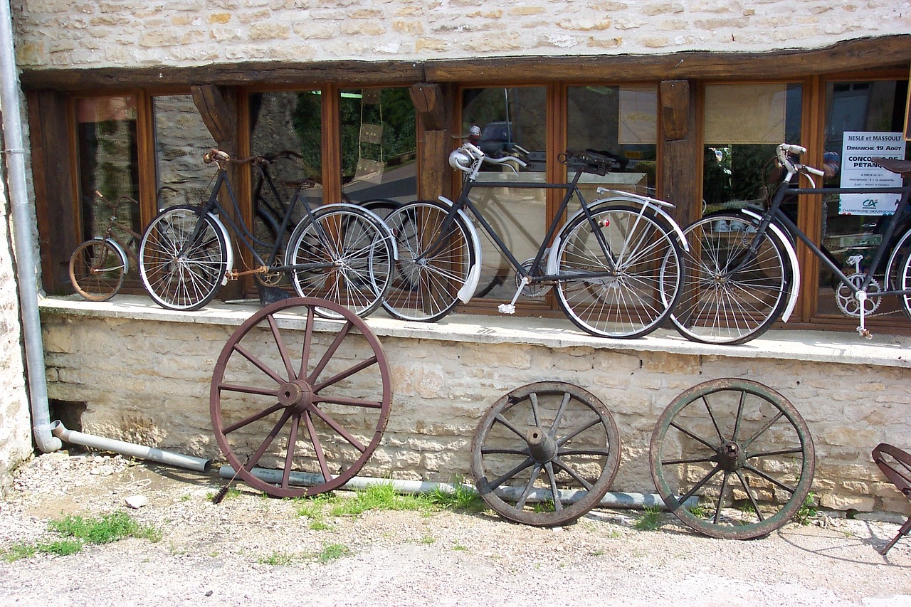 bike flea market old free photo