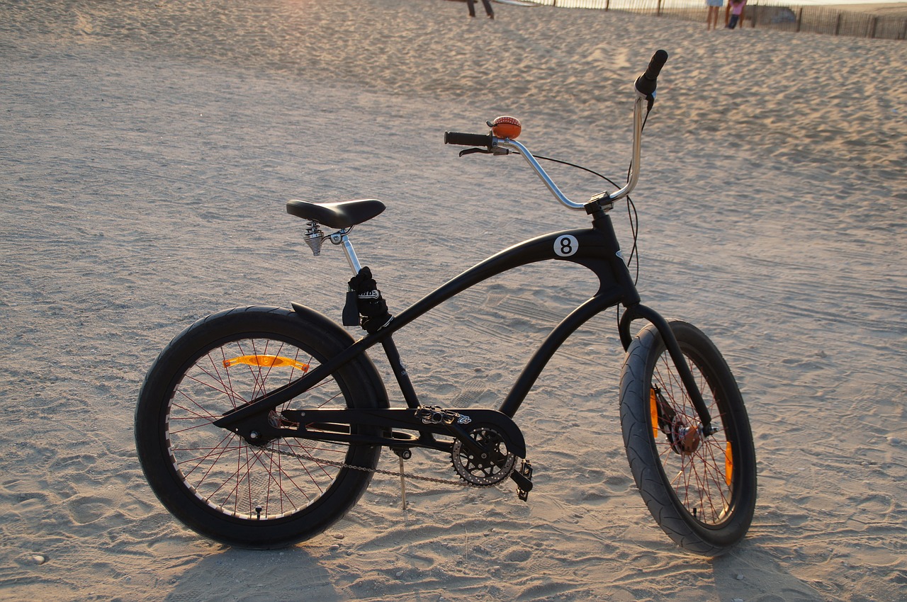 bike beach cruiser wheel free photo