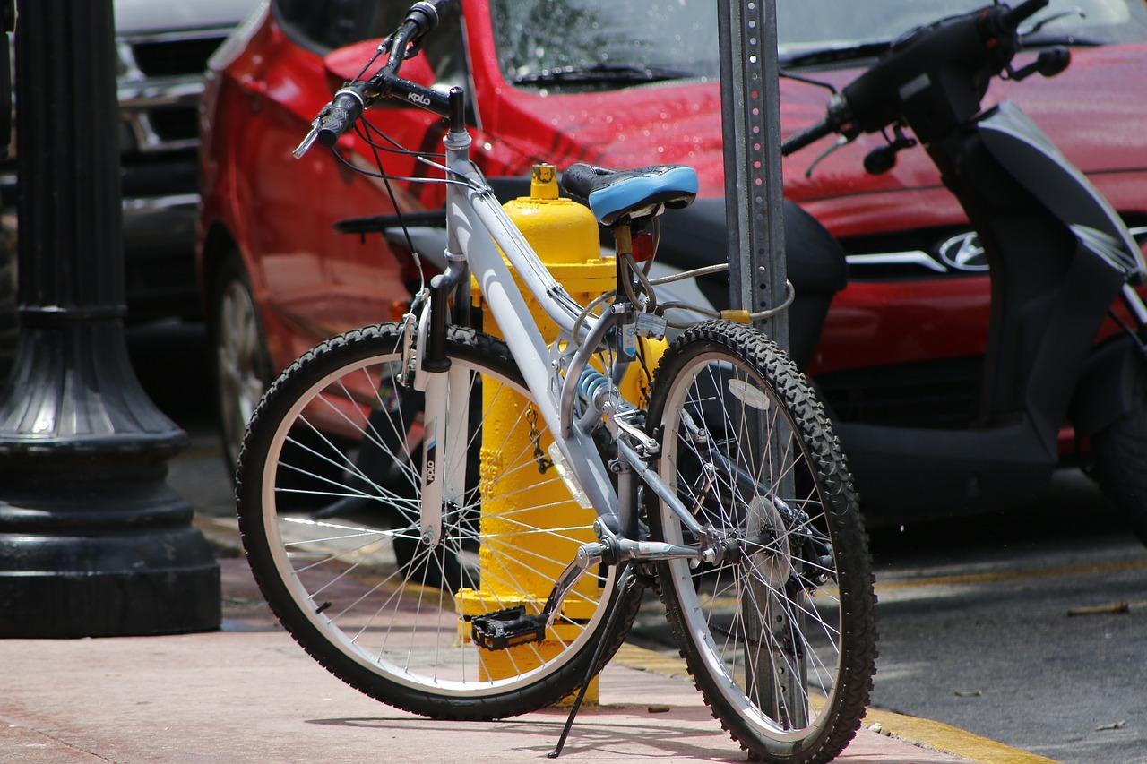 bike yellow red free photo