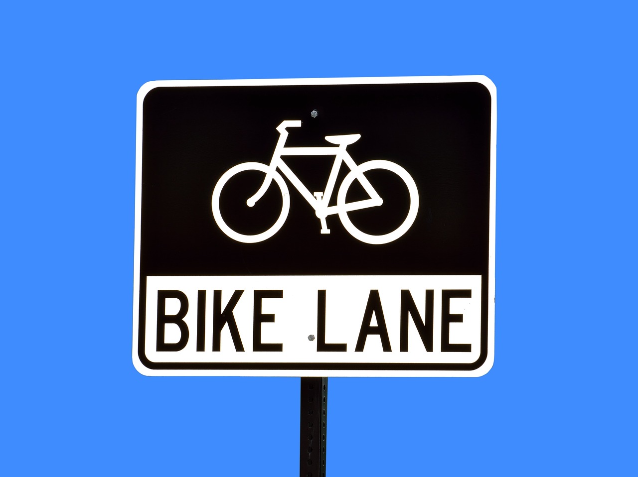 bike land sign signage free photo