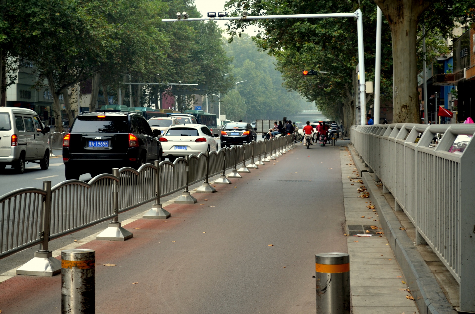landscape dedicated bike lane urban planning free photo