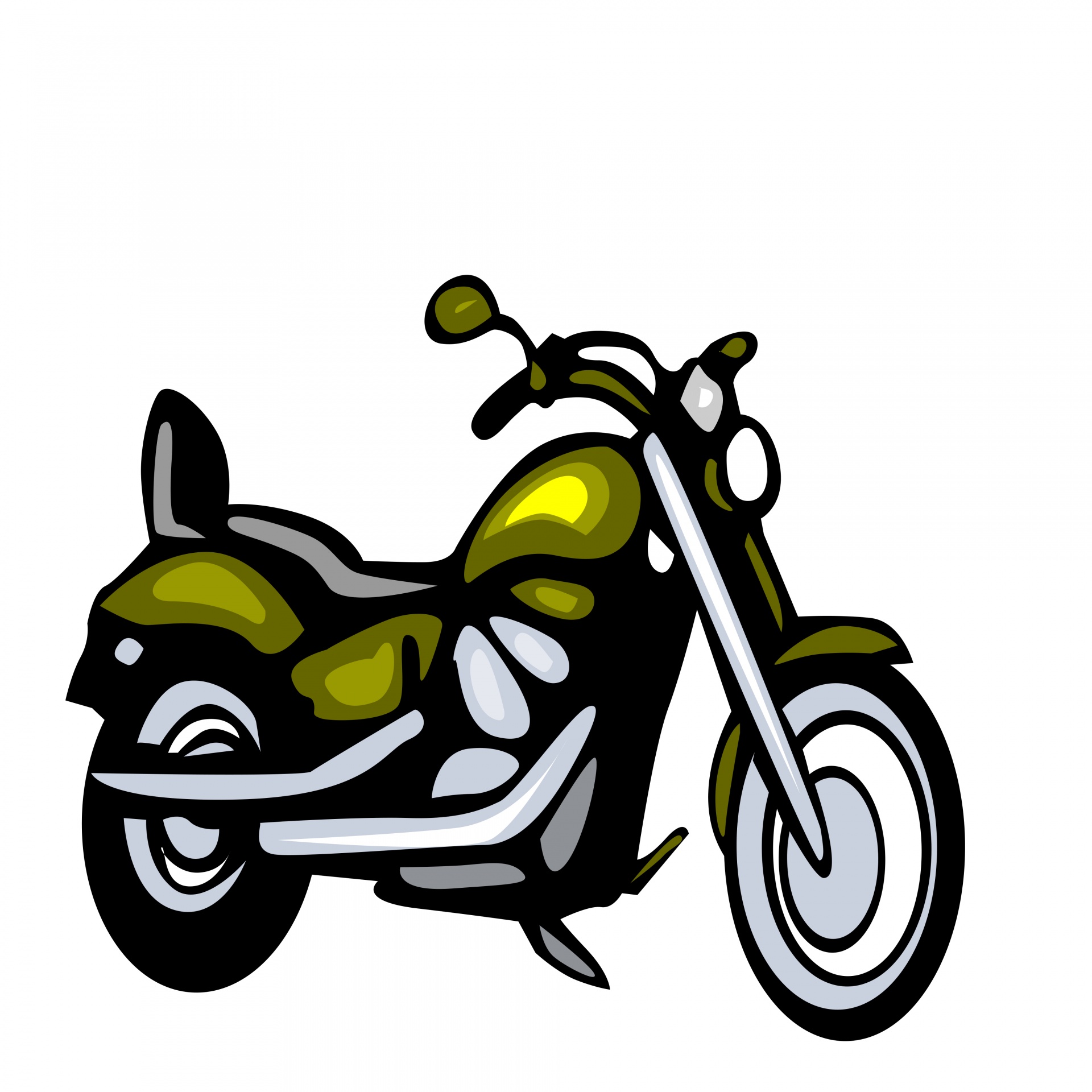 drawing bike color free photo