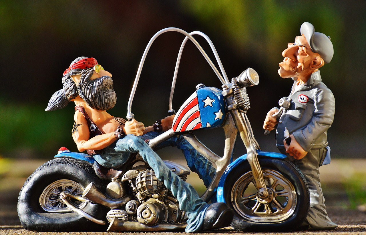 biker mechanic bike free photo