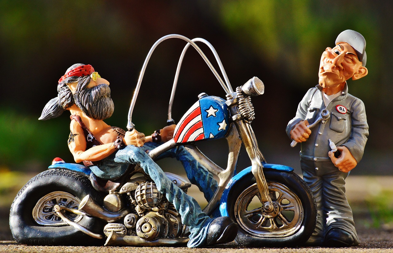 biker mechanic bike free photo