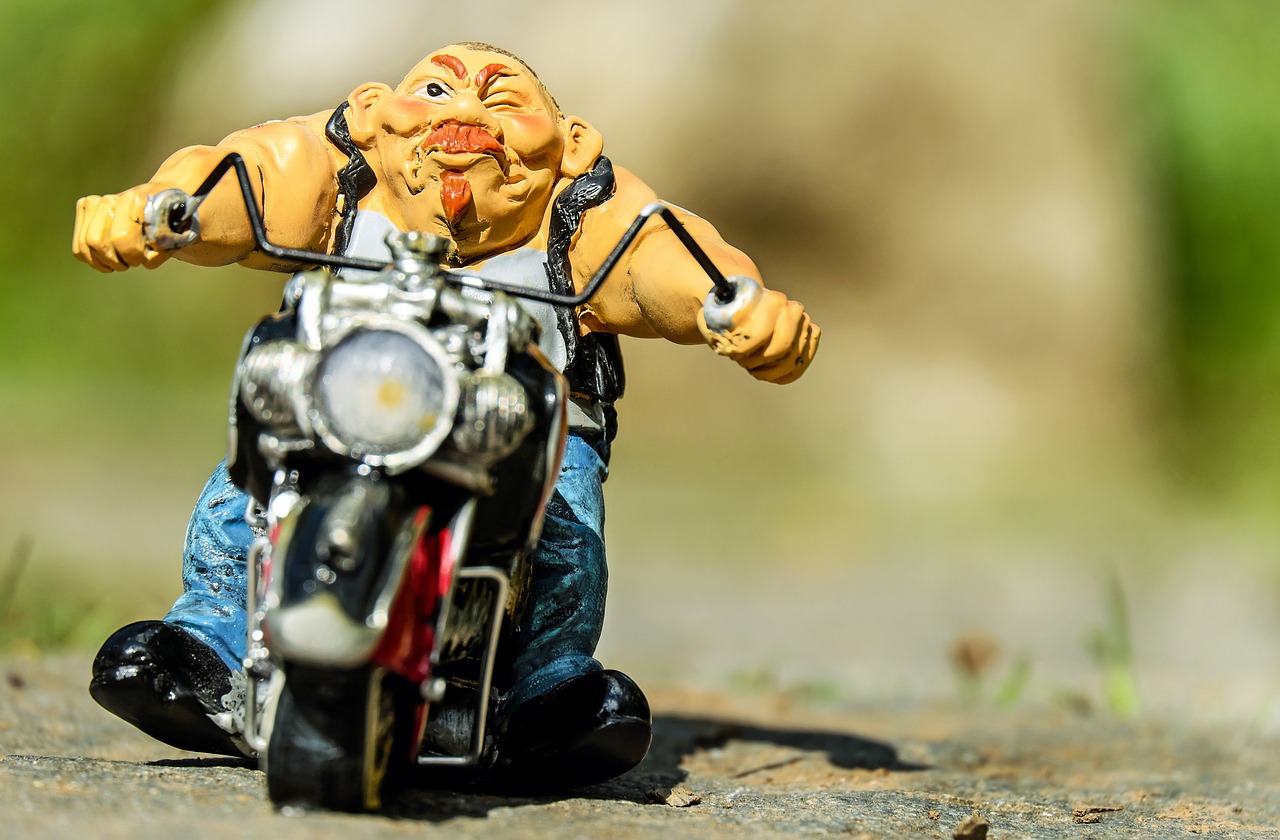 biker figure motorcycle free photo