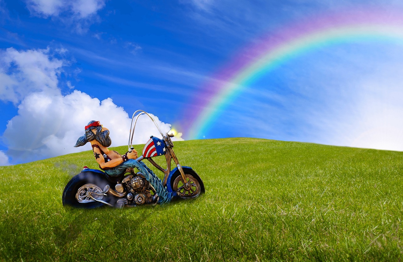 biker motorcycle motorcyclist free photo