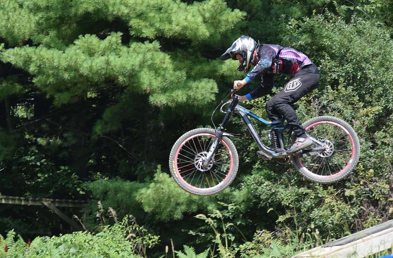 biker  mountain bike  jump free photo