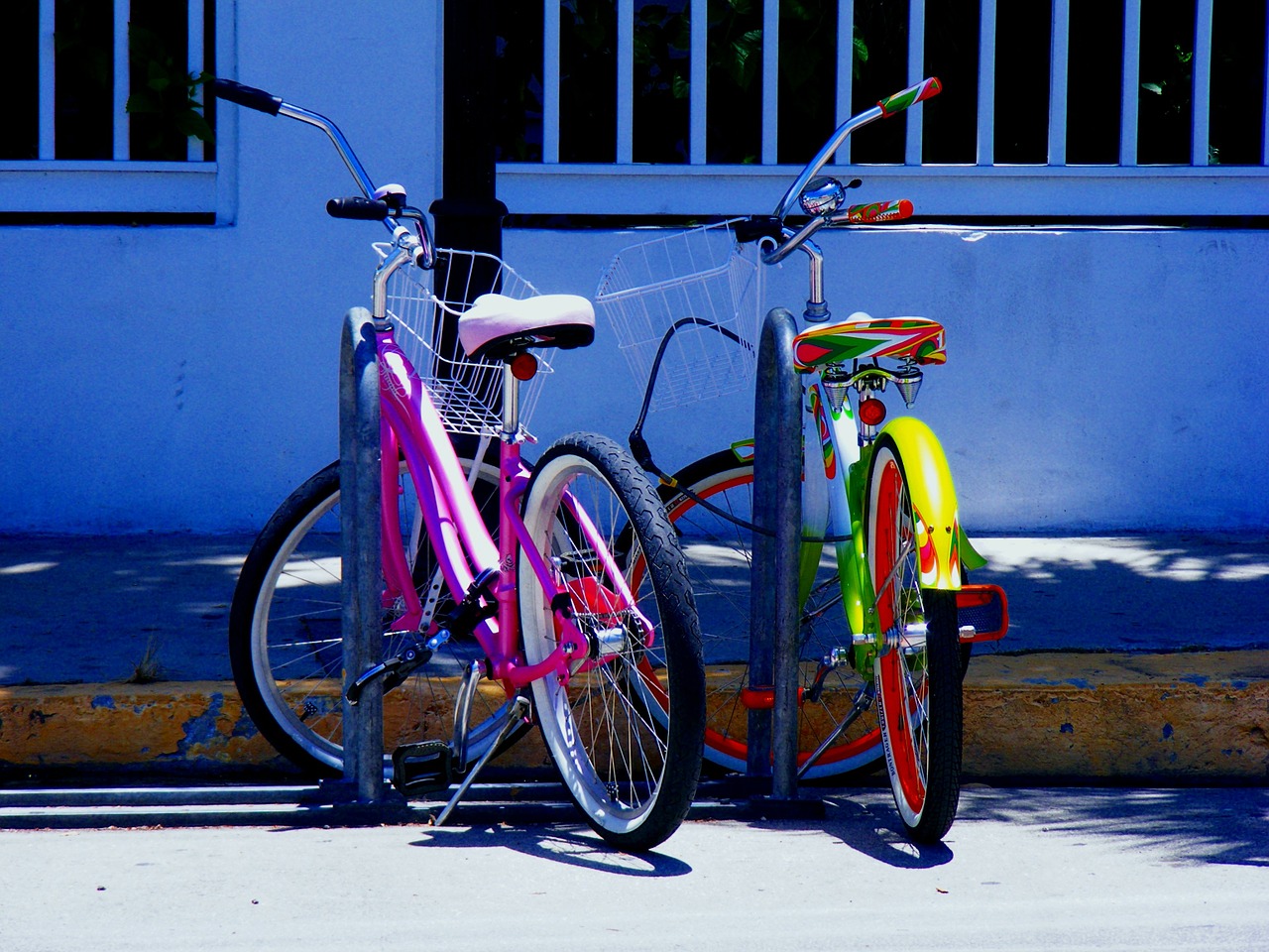 bikes bicycles two free photo