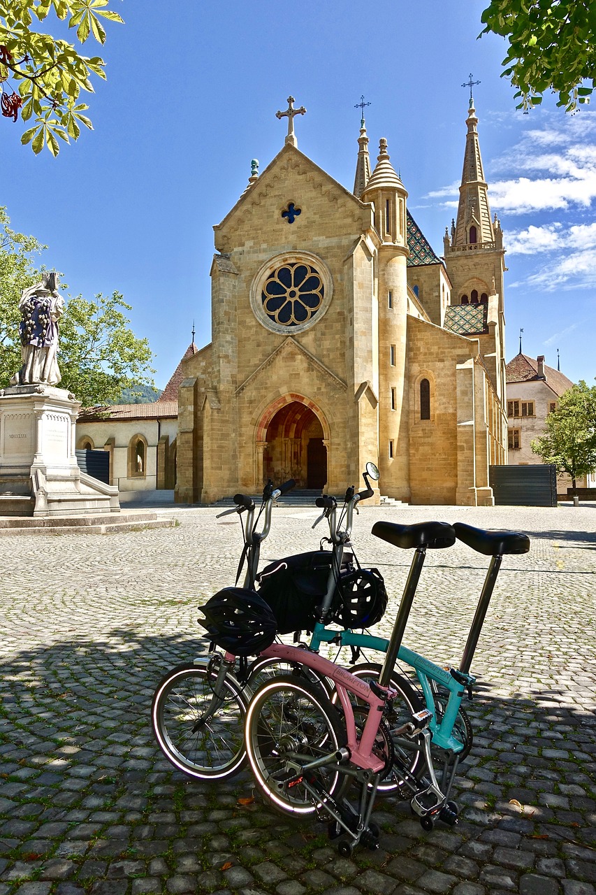 bikes  church  travel free photo