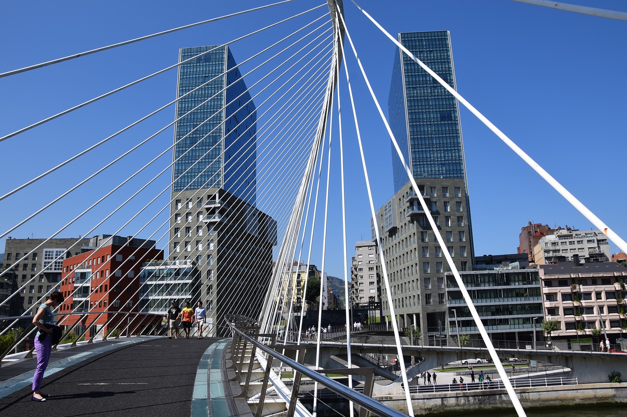 bilbao zubizuri bridge free photo