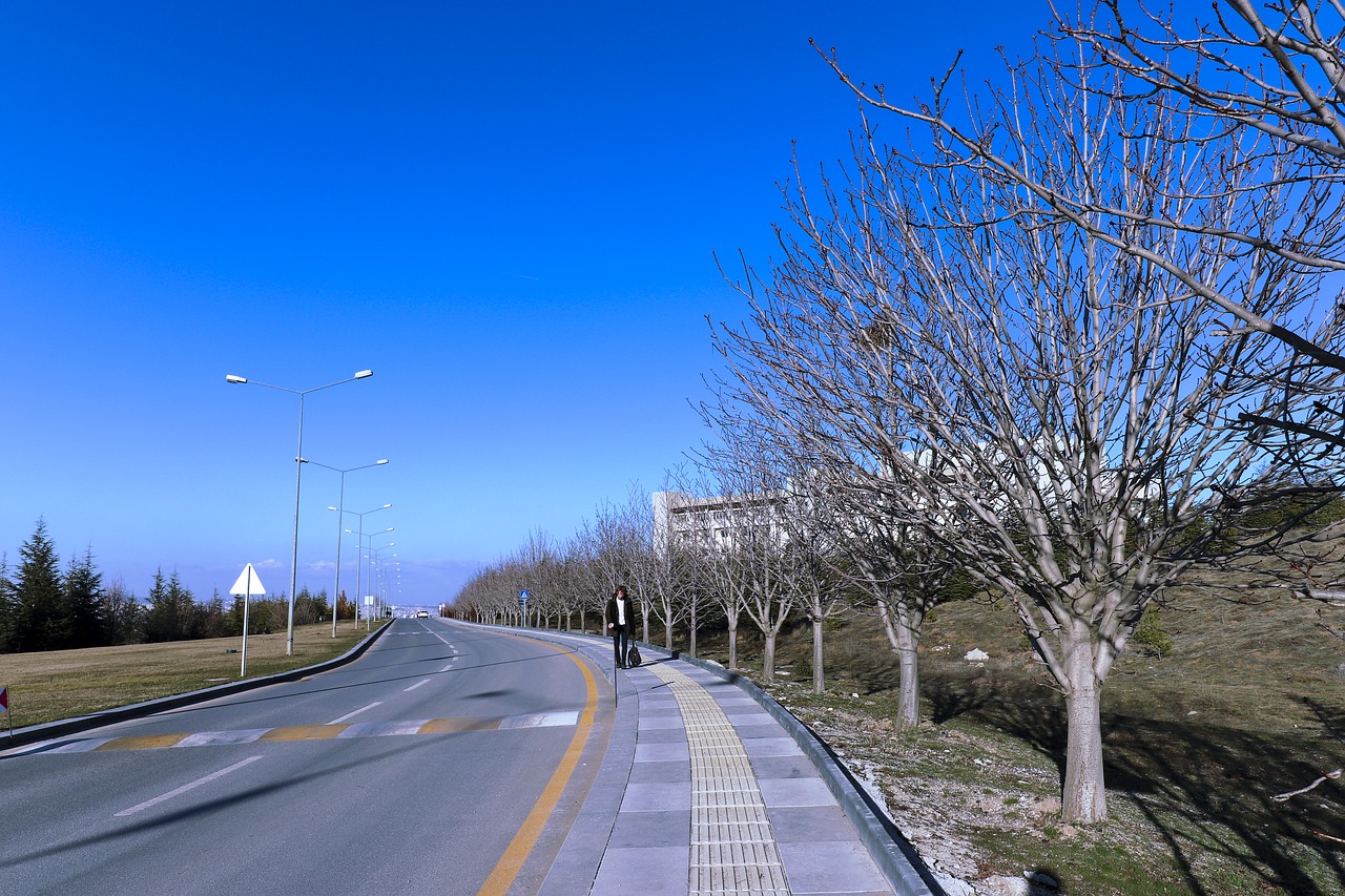 bilkent  road  footpath free photo