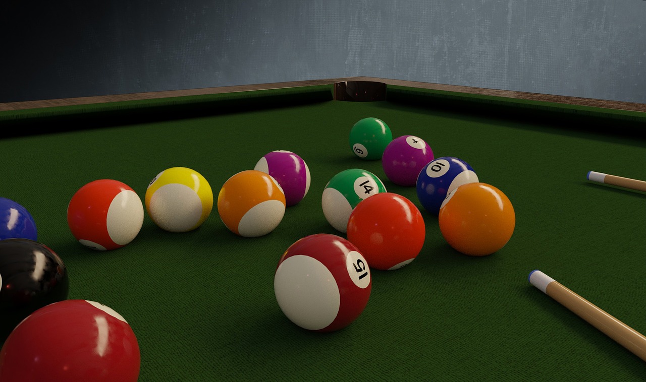 billiards balls table free photo