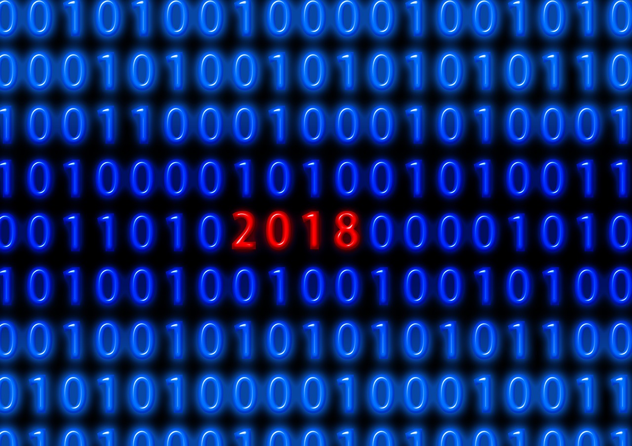 binary code new year's day free photo