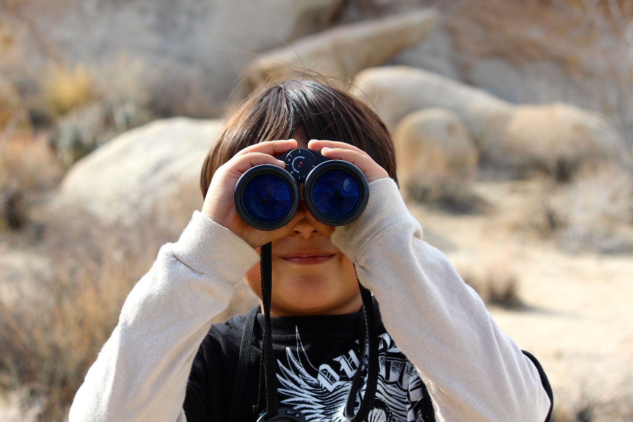 binoculars child magnification free photo