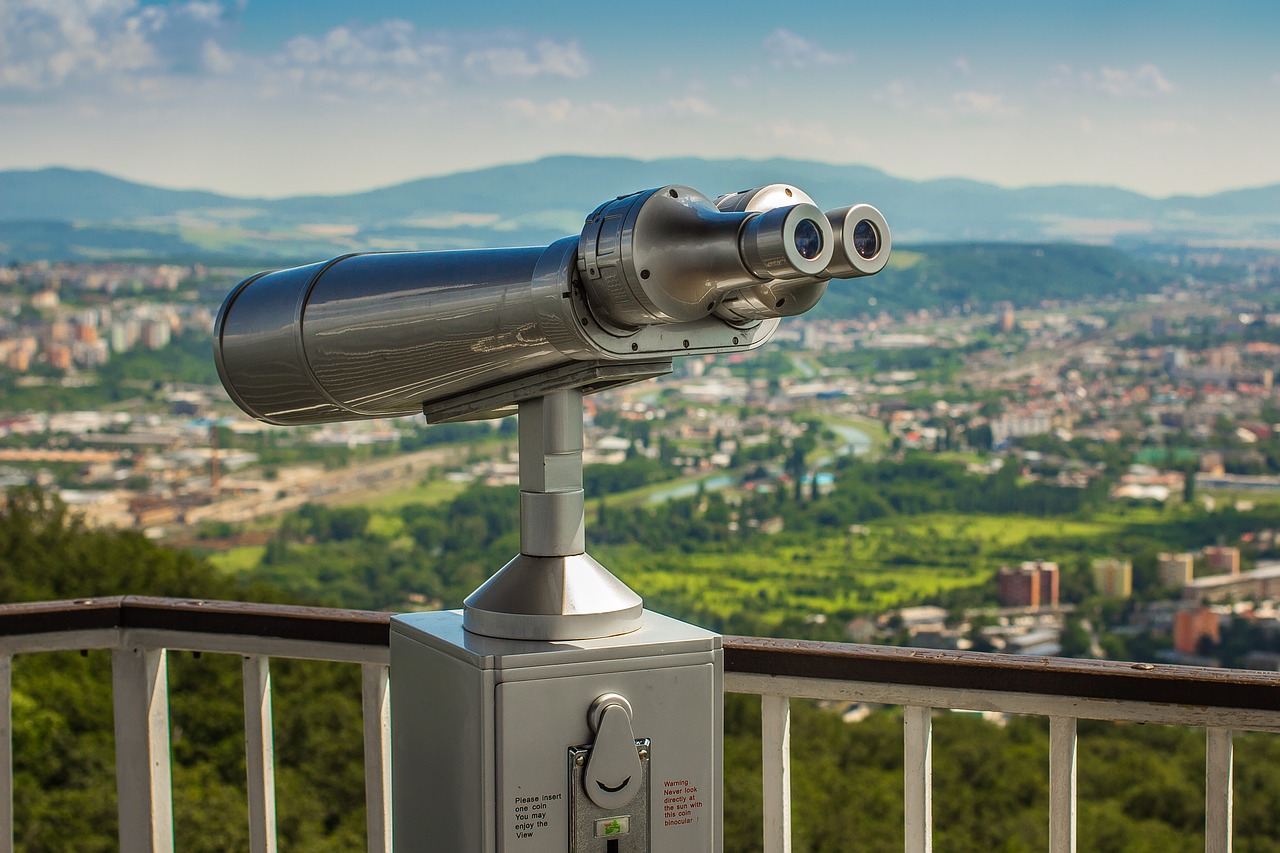 binoculars gazebo panorama free photo