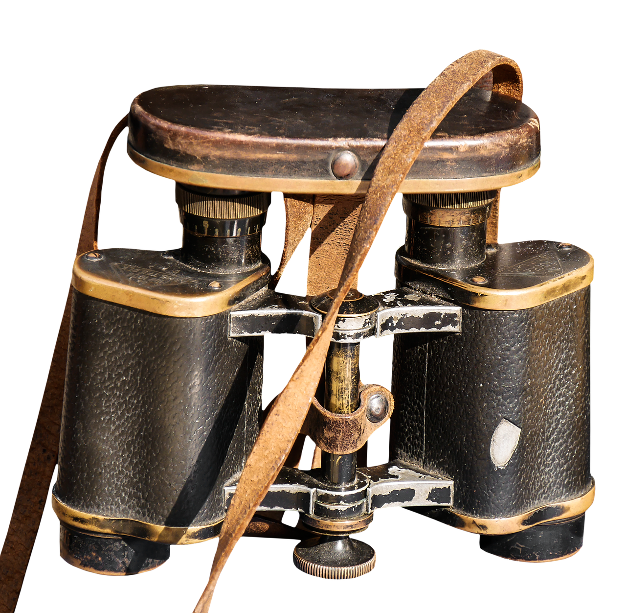 binoculars isolated view free photo