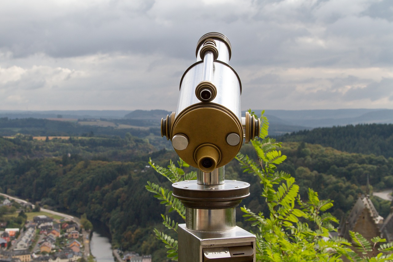 binoculars vianden luxembourg landscape free photo