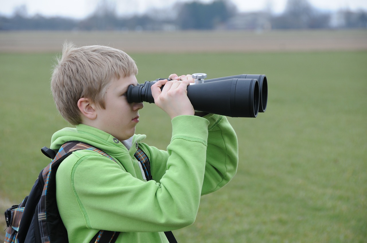 binoculars researchers young people free photo