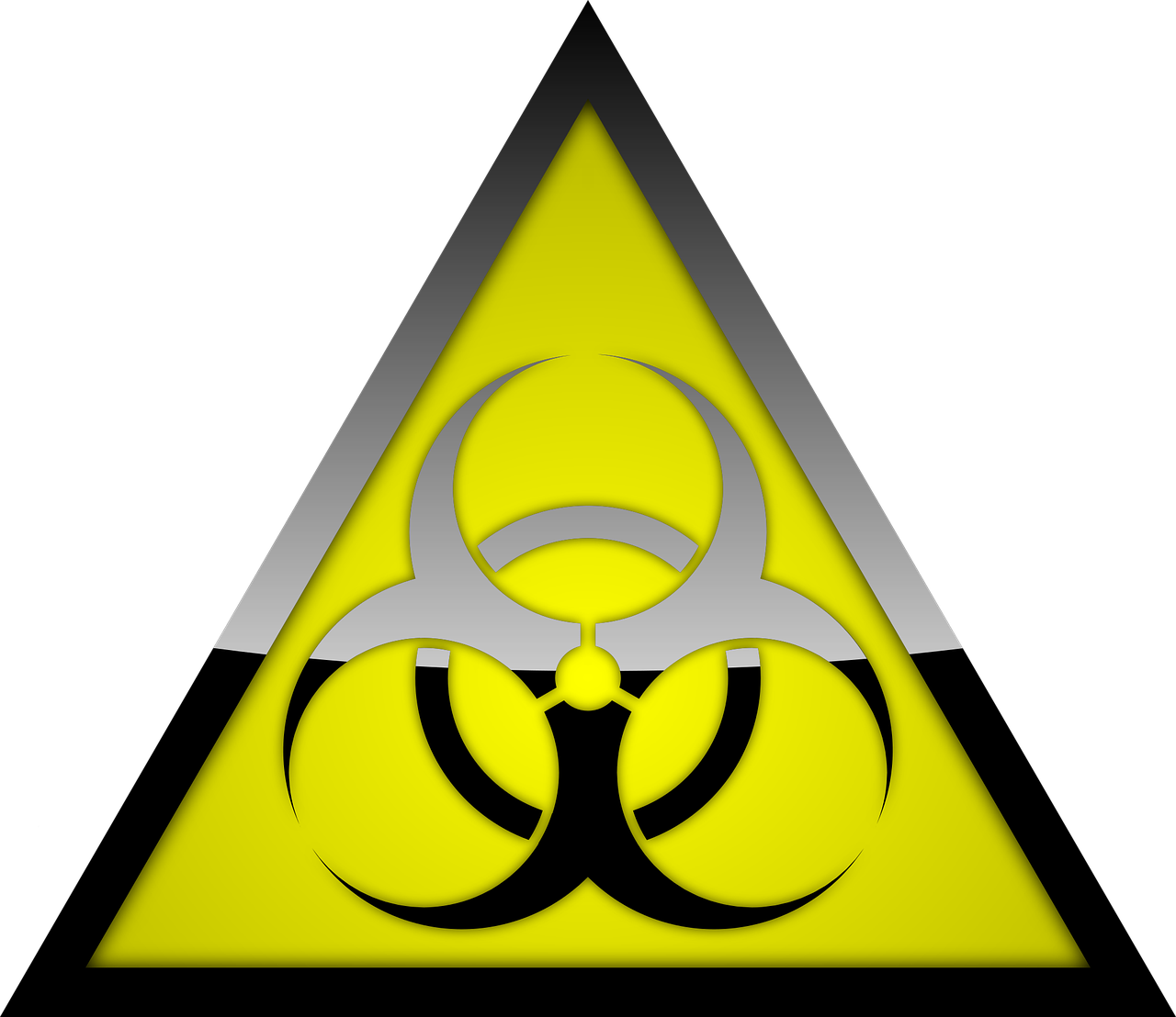biohazard warning symbol free photo