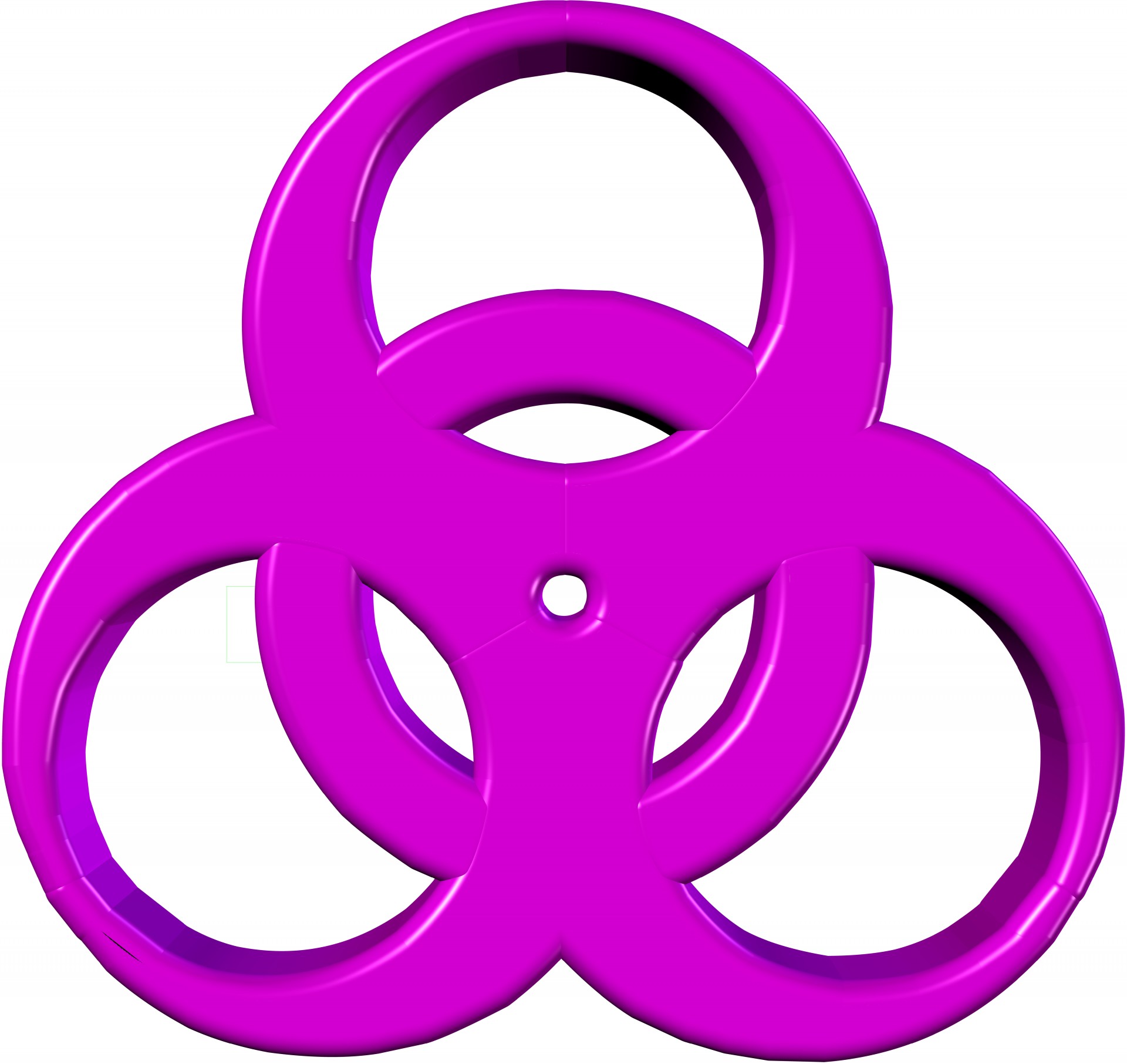 pink biohazard symbol free photo