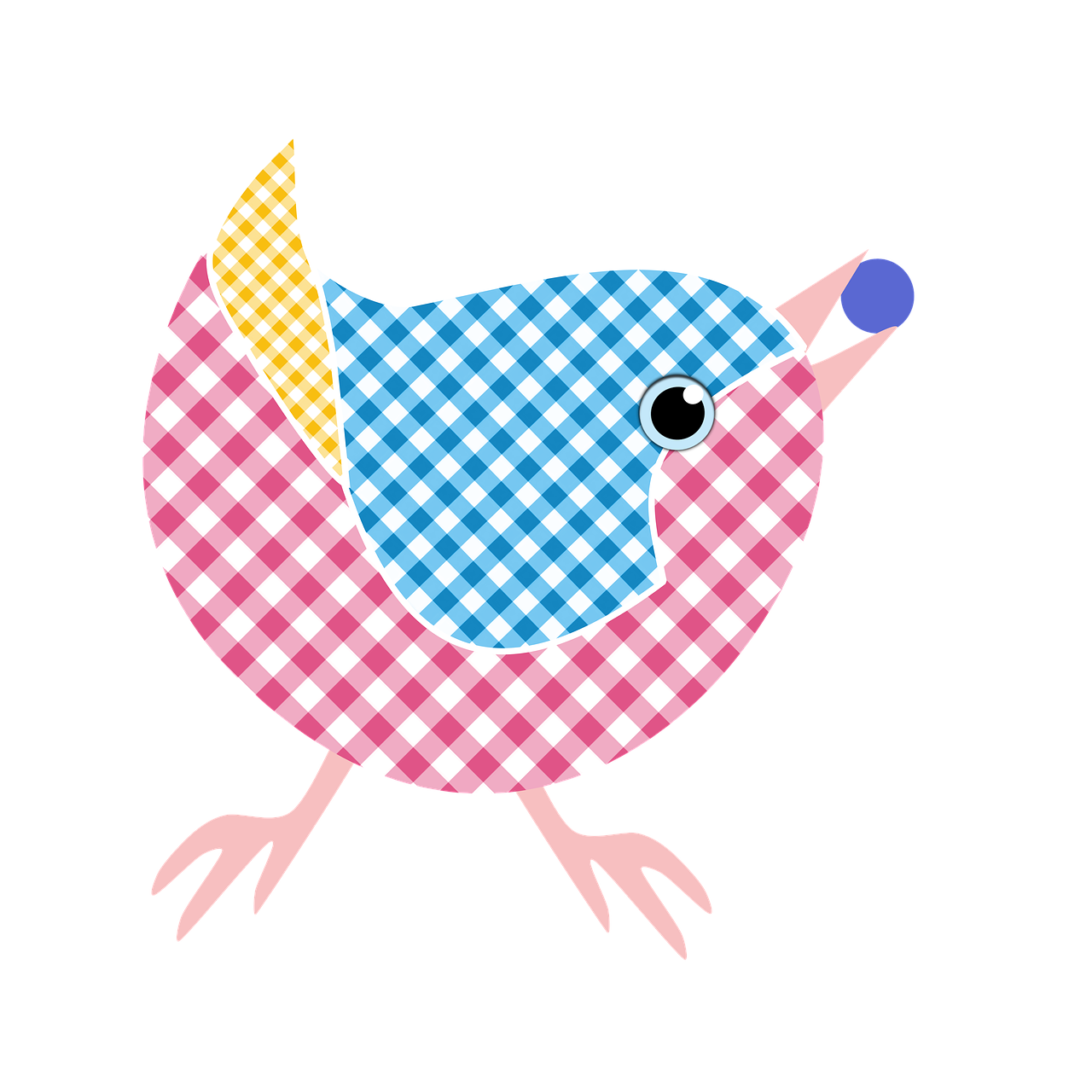 bird gingham berry free photo