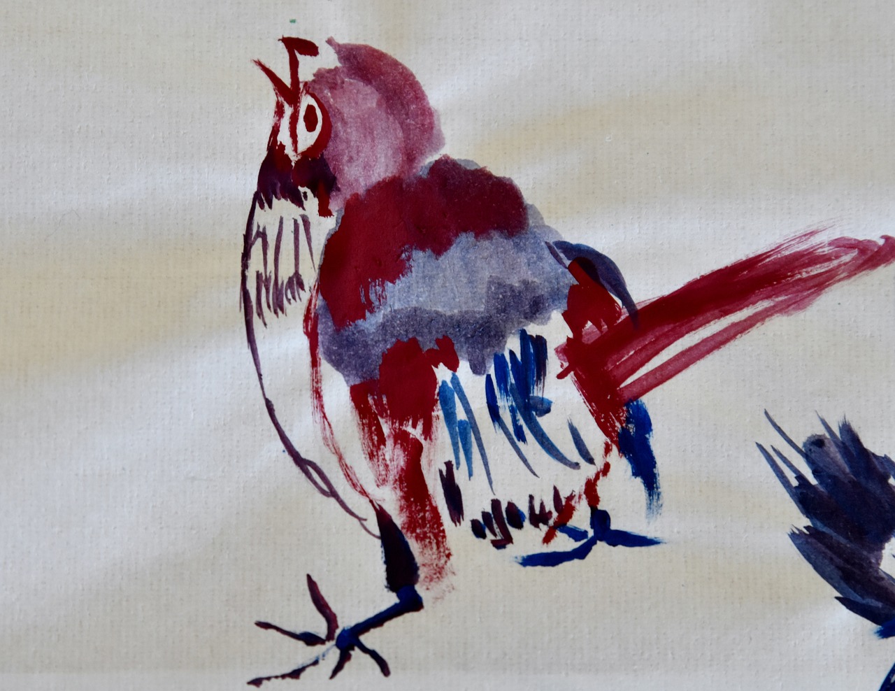 bird chinese painting painting free photo