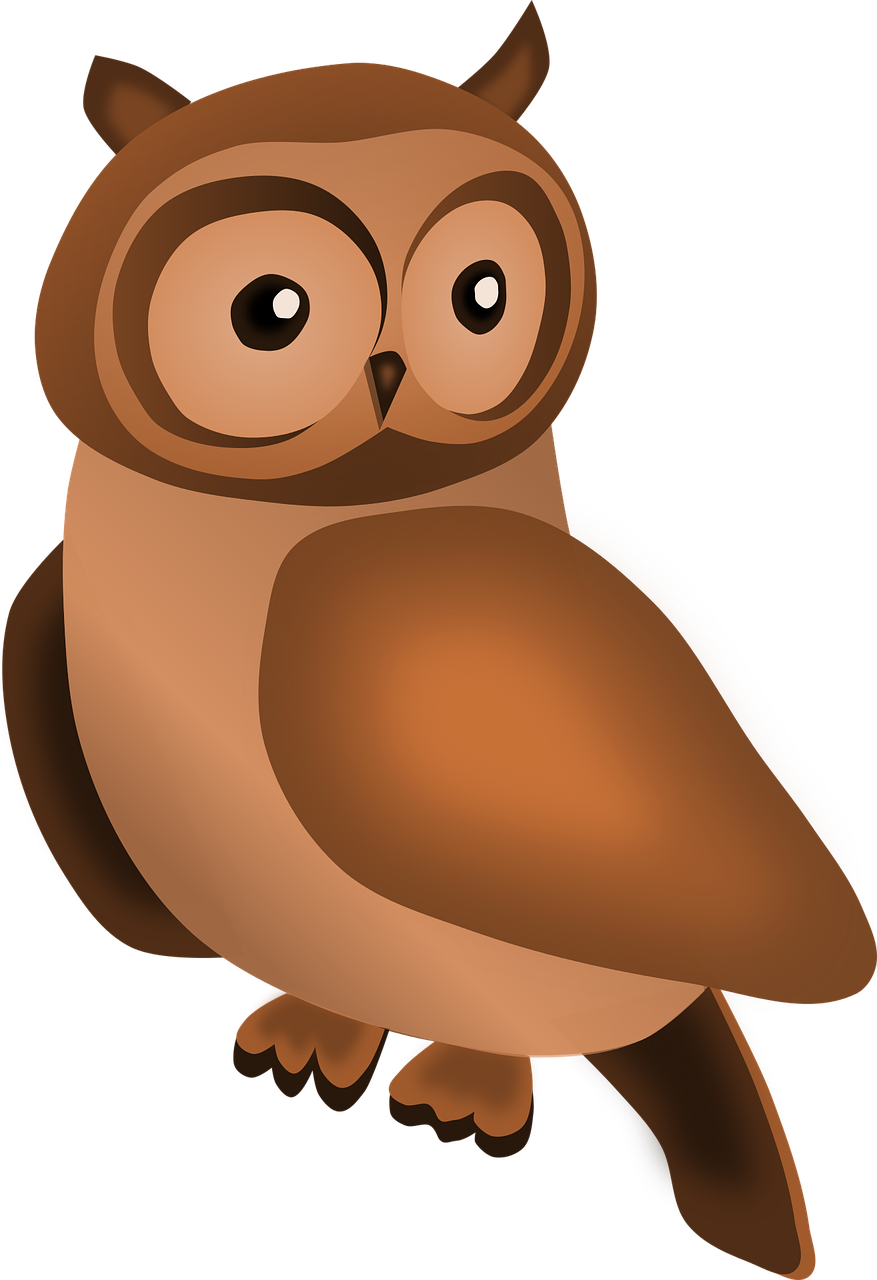 bird owl statuette free photo