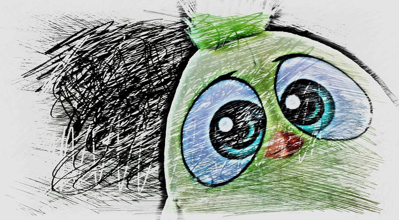 bird birdie drawing free photo