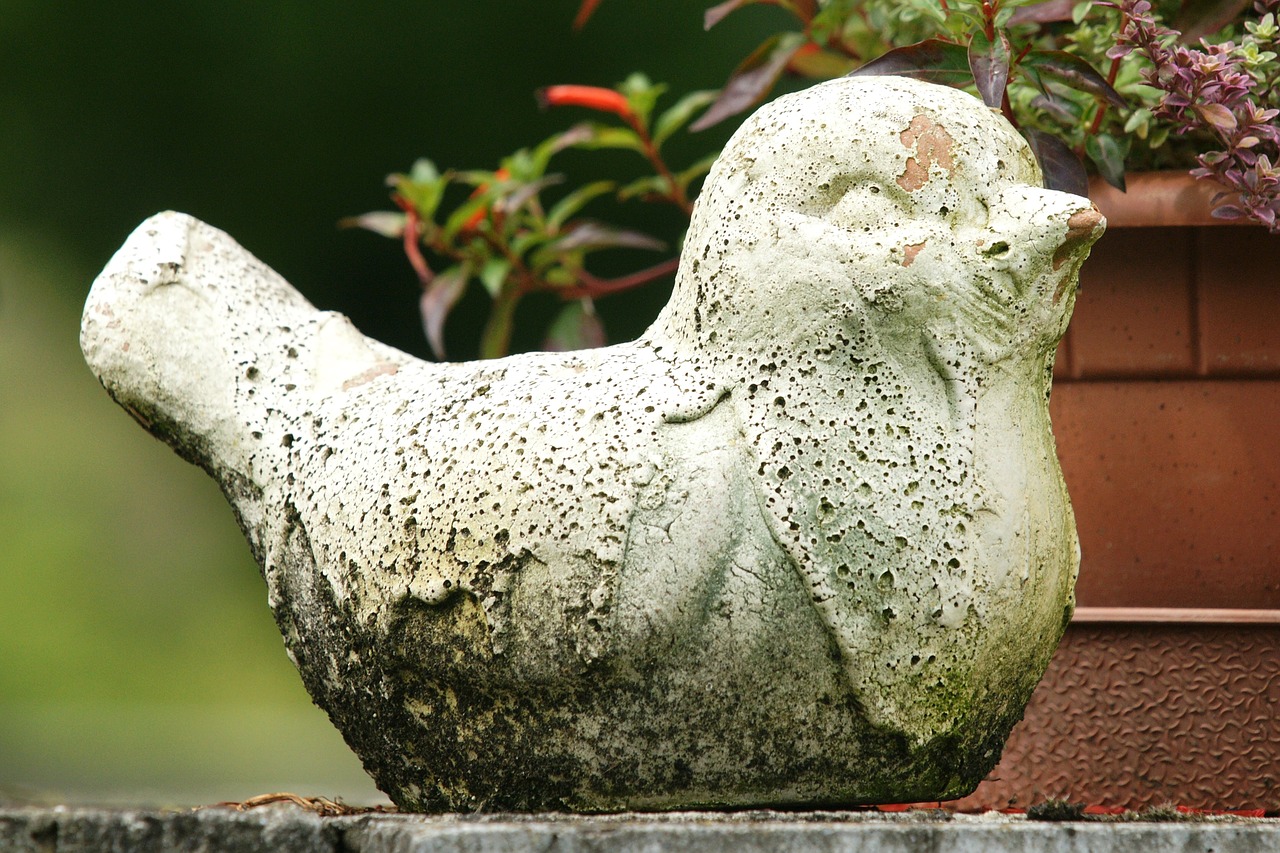 bird weathered sculpture free photo