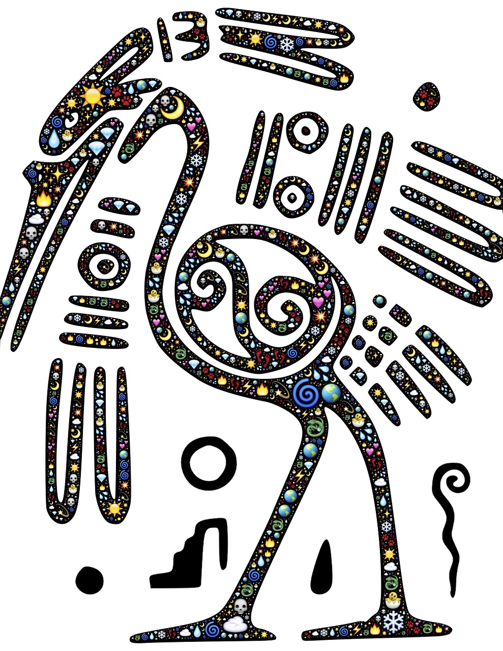 bird mayan emoji free photo
