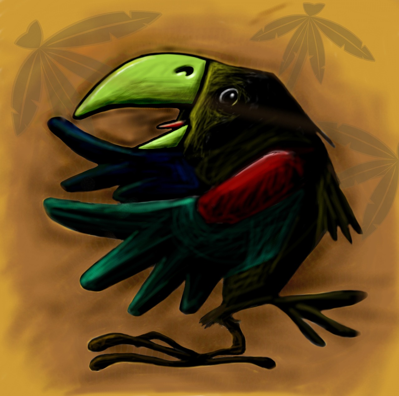 bird tropical character free photo