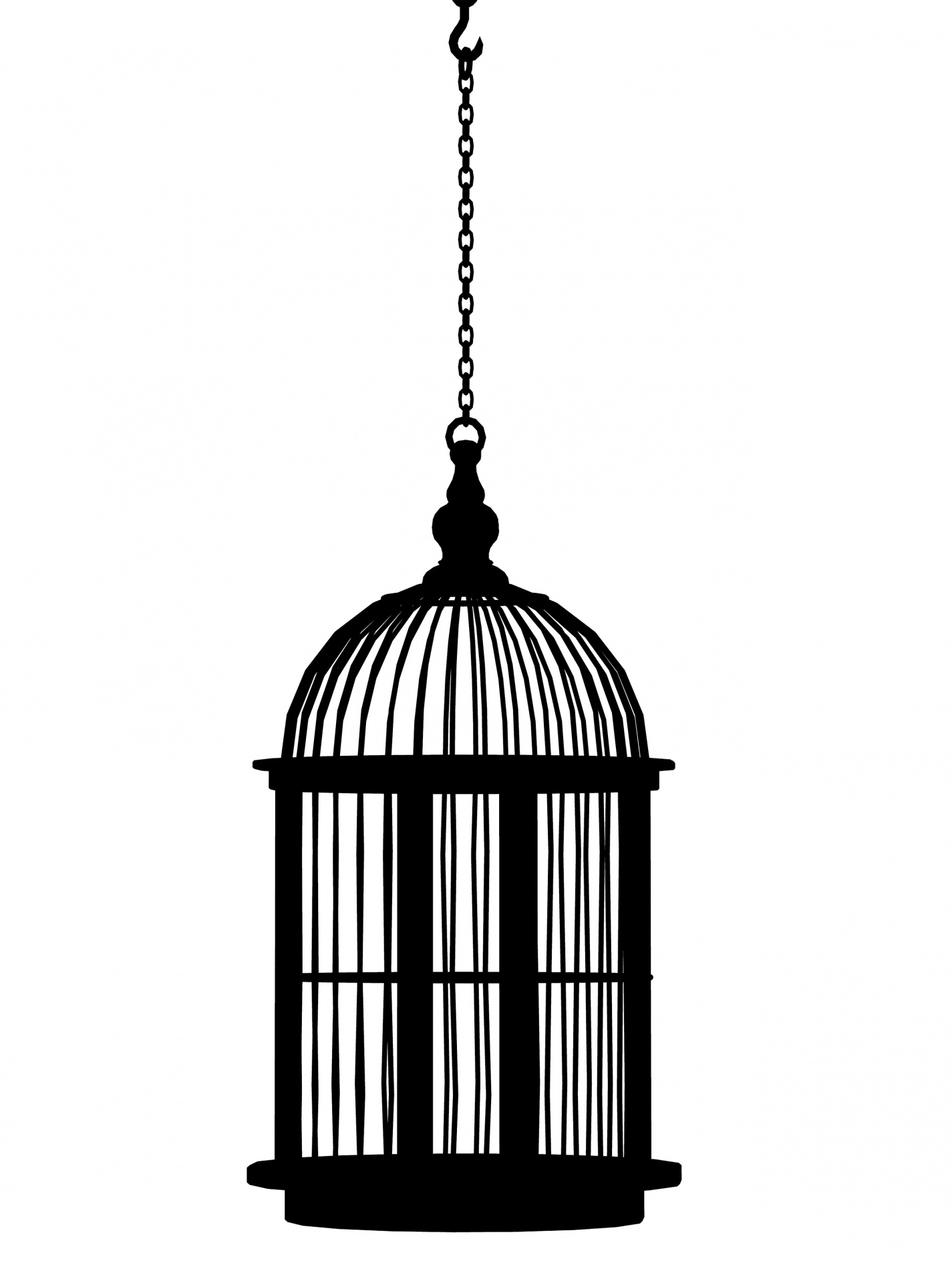 bird cage cage black free photo