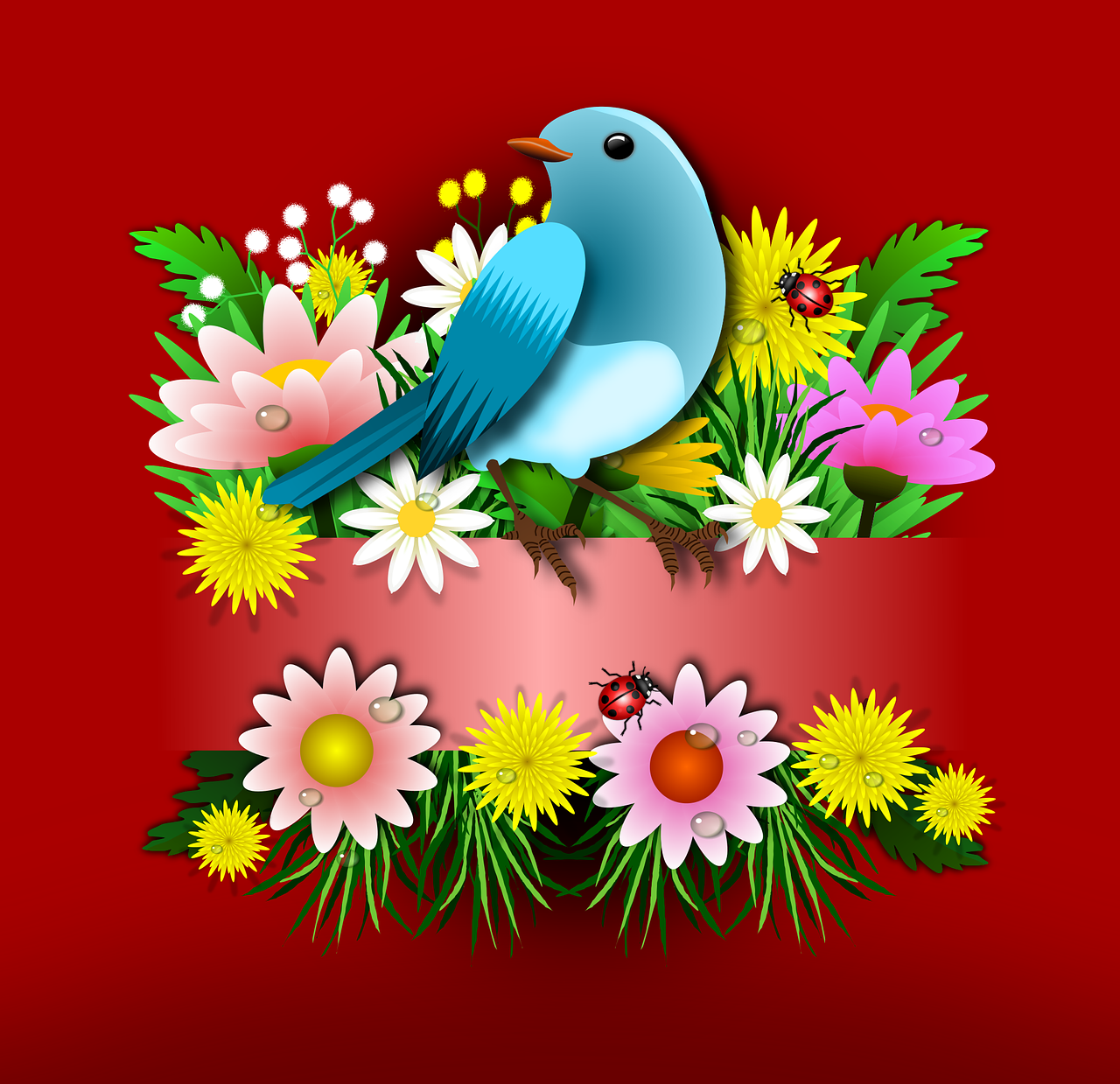 birds animals flowers free photo